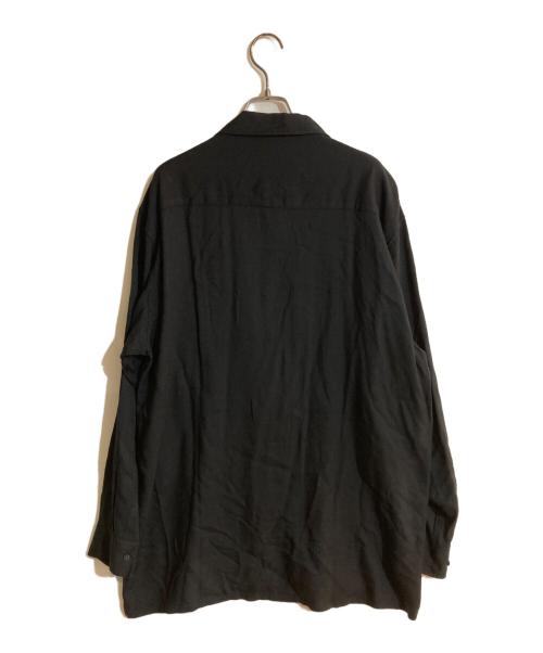 ck Calvin Klein（シーケーカルバンクライン）ck Calvin Klein (シーケーカルバンクライン) レーヨンオープンカラーシャツ ネイビー サイズ:Ｌの古着・服飾アイテム