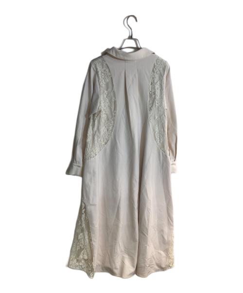 anuans（アニュアンス）anuans (アニュアンス) ブーケレーススウィッチフレアワンピース アイボリー サイズ:FREEの古着・服飾アイテム