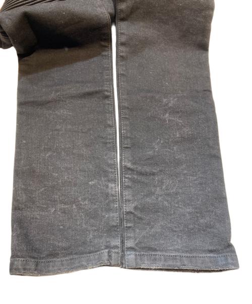 BALMAIN（バルマン）BALMAIN (バルマン) バイカーデニムパンツ ブラック サイズ:W27の古着・服飾アイテム