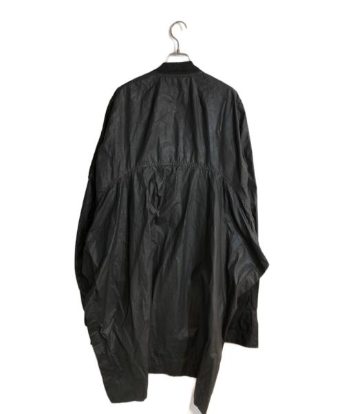 RICK OWENS（リックオウエンス）RICK OWENS (リックオウエンス) ロングジップMA-1ブルゾン ブラック サイズ:Sの古着・服飾アイテム