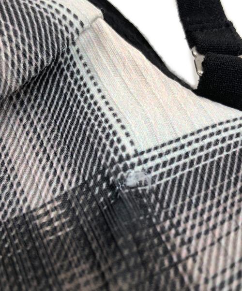 THEREDTHREAD（ザレッドスレッド）theredthread (ザレッドスレッド) S half mini skirt bug check/ハーフミニスカートバグチェック ブラック サイズ:Sの古着・服飾アイテム