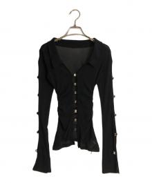 melt the lady（メルトザレディ）の古着「sheer hook tops」｜ブラック