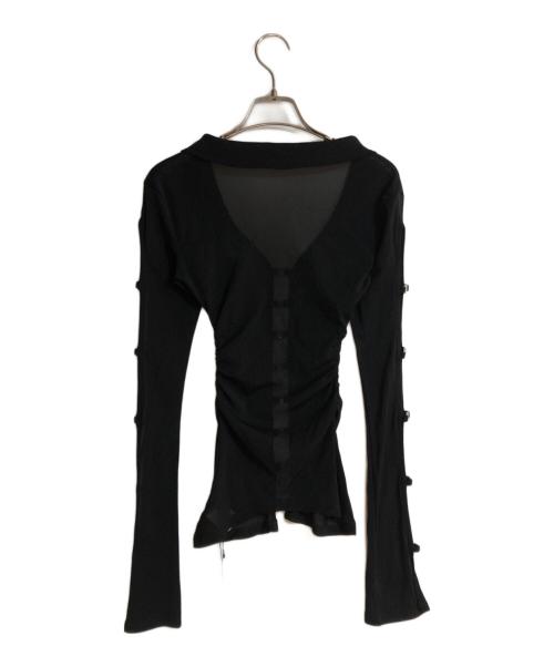 melt the lady（メルトザレディ）MELT THE LADY (メルトザレディ) sheer hook tops ブラック サイズ:FREE 未使用品の古着・服飾アイテム