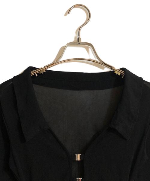 melt the lady（メルトザレディ）MELT THE LADY (メルトザレディ) sheer hook tops ブラック サイズ:FREE 未使用品の古着・服飾アイテム