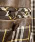 中古・古着 BURBERRY BLACK LABEL (バーバリーブラックレーベル) ラムレザーテーラードジャケット ブラウン サイズ:M：10000円