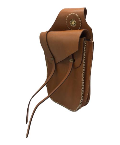 HUNTING WORLD（ハンティングワールド）HUNTING WORLD (ハンティングワールド) レザースリングバッグ ブラウンの古着・服飾アイテム