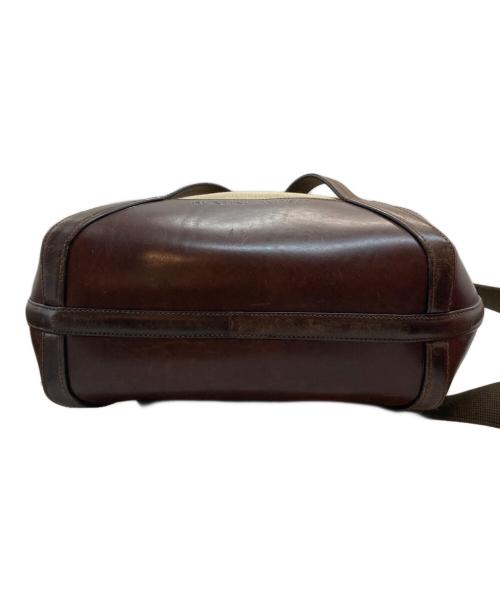 HUNTING WORLD（ハンティングワールド）HUNTING WORLD (ハンティングワールド) 2WAYキャンバストートバッグ ブラウンの古着・服飾アイテム