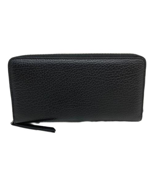 Maison Margiela（メゾンマルジェラ）Maison Margiela (メゾンマルジェラ) 4ステッチ グレインレザー ジップアラウンド ブラックの古着・服飾アイテム