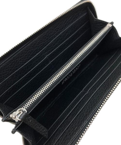 Maison Margiela（メゾンマルジェラ）Maison Margiela (メゾンマルジェラ) 4ステッチ グレインレザー ジップアラウンド ブラックの古着・服飾アイテム