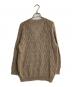 DAKS (ダックス) クロシェニットスパンコールカーディガン ブラウン サイズ:Ｌ：10000円