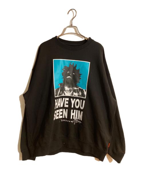 TIGHTBOOTH PRODUCTION（タイトブースプロダクション）TIGHTBOOTH PRODUCTION (タイトブースプロダクション) HAVE YOU SEEN HIM CREW SWEAT ブラック サイズ:Ｌの古着・服飾アイテム