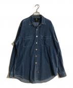 RRLダブルアールエル）の古着「3つ星タグデニムシャツ」｜インディゴ