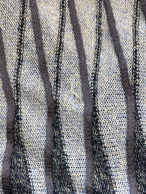 GIORGIO ARMANI（ジョルジョアルマーニ）GIORGIO ARMANI (ジョルジョアルマーニ) 3Dニットカーディガン パープル サイズ:52の古着・服飾アイテム