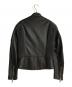 Sandro (サンドロ) ラムレザーライダースジャケット ブラック サイズ:Ｓ：27000円
