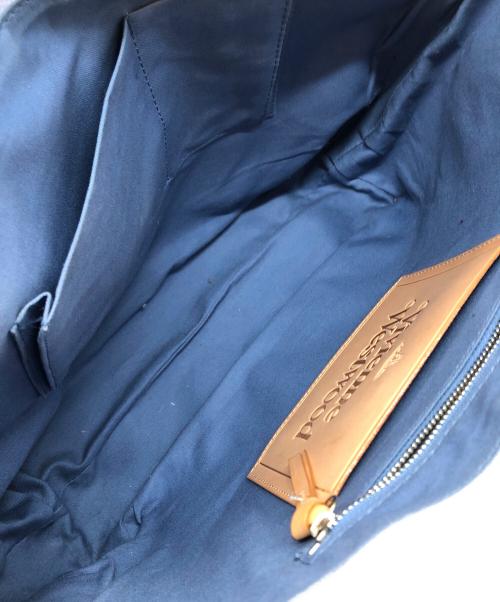 Vivienne Westwood（ヴィヴィアンウエストウッド）Vivienne Westwood (ヴィヴィアンウエストウッド) バードプリントトートバッグ ブルーの古着・服飾アイテム