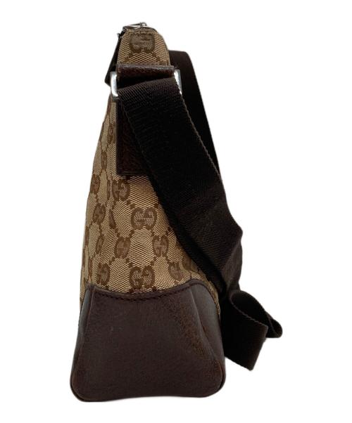 GUCCI（グッチ）GUCCI (グッチ) GGキャンバスショルダーバッグ ベージュの古着・服飾アイテム