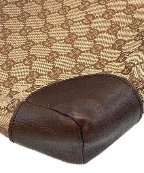 GUCCI（グッチ）GUCCI (グッチ) GGキャンバスショルダーバッグ ベージュの古着・服飾アイテム
