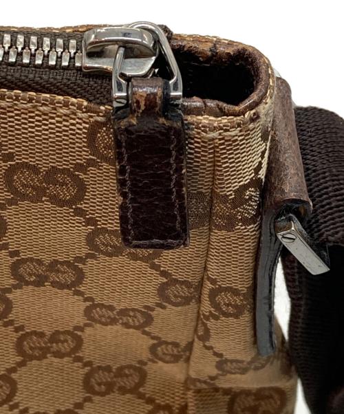 GUCCI（グッチ）GUCCI (グッチ) GGキャンバスショルダーバッグ ベージュの古着・服飾アイテム