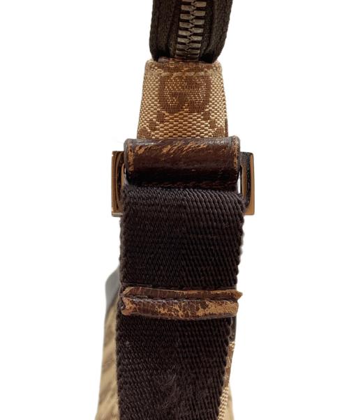 GUCCI（グッチ）GUCCI (グッチ) GGキャンバスショルダーバッグ ベージュの古着・服飾アイテム