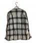 WACKO MARIA (ワコマリア) OMBRE CHECK OPEN COLLAR SHIRT L/S/オンブレチェックオープンカラーシャツ ブラック サイズ:Ｍ：22000円