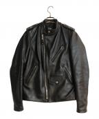 Schottショット）の古着「STAND ONESTAR/スタンドワンスター ライダースジャケット」｜ブラック