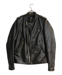 Schott（ショット）の古着「STAND ONESTAR/スタンドワンスター ライダースジャケット」｜ブラック