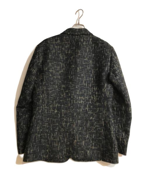ISSEY MIYAKE MEN（イッセイミヤケメン）ISSEY MIYAKE MEN (イッセイミヤケメン) Mizutani Yoshinori インコプリントライニングツイードテーラードジャケット ブラック サイズ:2の古着・服飾アイテム