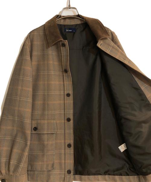 FRED PERRY（フレッドペリー）FRED PERRY (フレッドペリー) LONG LINE JACKET ブラウン サイズ:Mの古着・服飾アイテム
