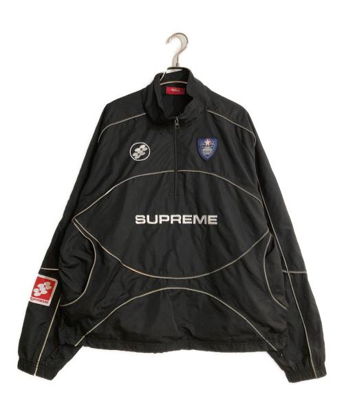 SUPREME（シュプリーム）Supreme (シュプリーム) Reflective Piping Pullover/リフレクティブパイピングプルオーバー  ブラック サイズ:Mの古着・服飾アイテム