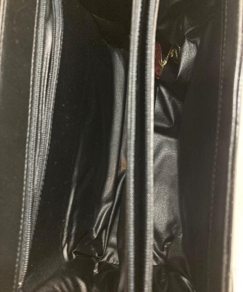 JRA（ジェーアールエー）JRA (ジェーアールエー) シャイニングクロコハンドバッグ ブラックの古着・服飾アイテム