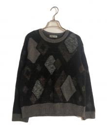 FUGA FUGA（フーガフーガ）の古着「クルーネックニット」｜ブラック