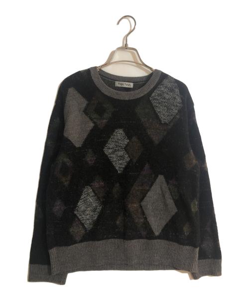 FUGA FUGA（フーガフーガ）FUGA FUGA (フーガフーガ) クルーネックニット ブラック サイズ:FREEの古着・服飾アイテム