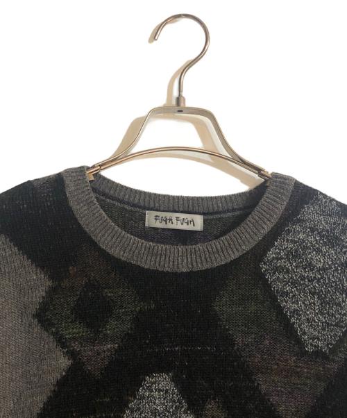 FUGA FUGA（フーガフーガ）FUGA FUGA (フーガフーガ) クルーネックニット ブラック サイズ:FREEの古着・服飾アイテム