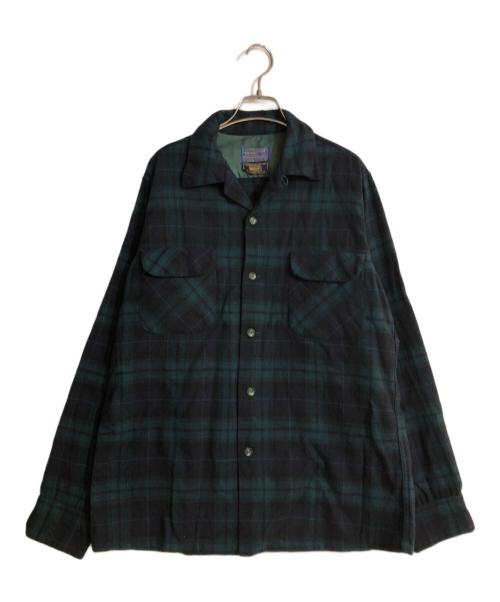 PENDLETON（ペンドルトン）PENDLETON (ペンドルトン) ボード オープンカラーシャツ グリーン サイズ:Mの古着・服飾アイテム