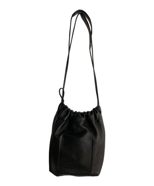JIL SANDER（ジルサンダー）JIL SANDER (ジルサンダー) Drawstring Shoulder Bag/ドローストリングショルダーバッグ ブラックの古着・服飾アイテム