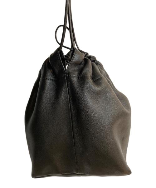 JIL SANDER（ジルサンダー）JIL SANDER (ジルサンダー) Drawstring Shoulder Bag/ドローストリングショルダーバッグ ブラックの古着・服飾アイテム
