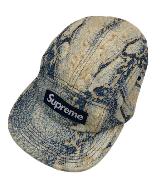 SUPREME（シュプリーム）Supreme (シュプリーム) 24FW Denim Camp Cap SNAKE/デニムキャンプキャップスネーク インディゴの古着・服飾アイテム