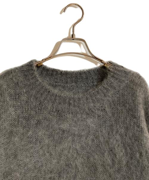 uniform experiment（ユニフォームエクスペリメント）uniform experiment (ユニフォームエクスペリメント) MOHAIR CREWNECK KNIT/モヘアクルーネックニット グレー サイズ:不明の古着・服飾アイテム