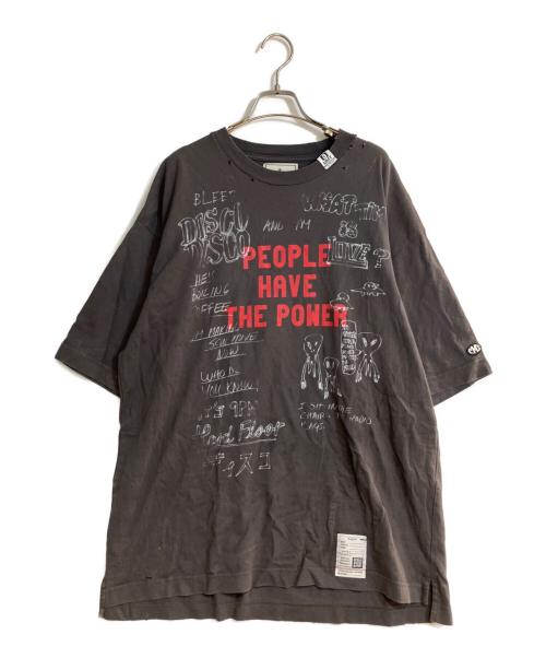 Maison MIHARA YASUHIRO（メゾン ミハラ ヤスヒロ）Maison MIHARA YASUHIRO (メゾン ミハラ ヤスヒロ) DISTRESSED TEE グレー サイズ:48の古着・服飾アイテム