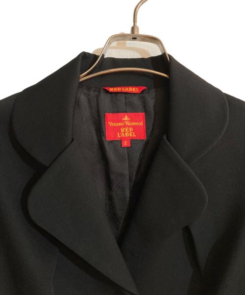 Vivienne Westwood RED LABEL（ヴィヴィアンウエストウッドレッドレーベル）Vivienne Westwood RED LABEL (ヴィヴィアンウエストウッドレッドレーベル) オーブボタン変形ペプラムラブジャケット」 ブラック サイズ:2の古着・服飾アイテム