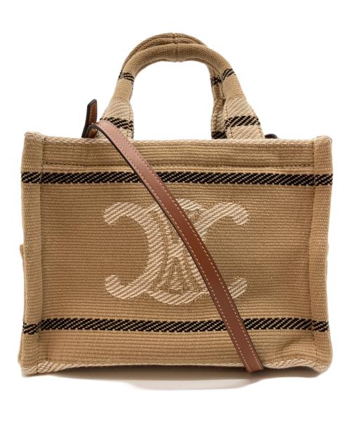 CELINE（セリーヌ）CELINE (セリーヌ) カバタイス2WAYショルダーバッグ ベージュの古着・服飾アイテム