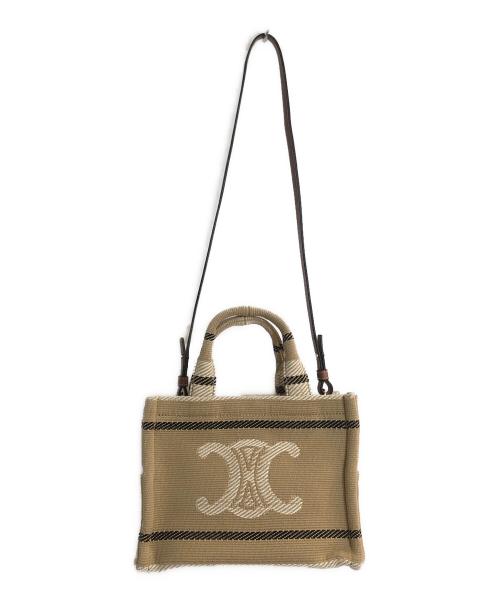 CELINE（セリーヌ）CELINE (セリーヌ) カバタイス2WAYショルダーバッグ ベージュの古着・服飾アイテム