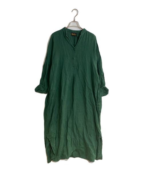 Pale Jute（ペールジュート）PALE JUTE (ペールジュート) color linen one-piece グリーン サイズ:FREEの古着・服飾アイテム