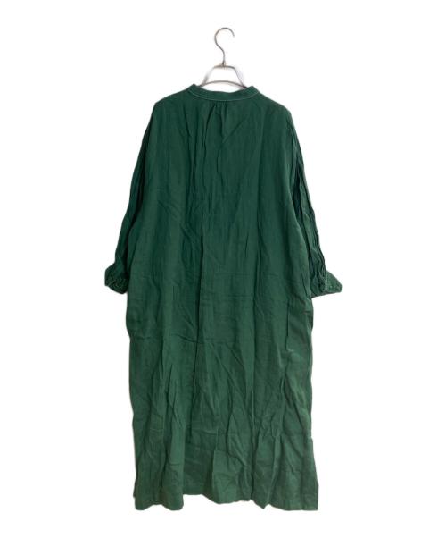 Pale Jute（ペールジュート）PALE JUTE (ペールジュート) color linen one-piece グリーン サイズ:FREEの古着・服飾アイテム
