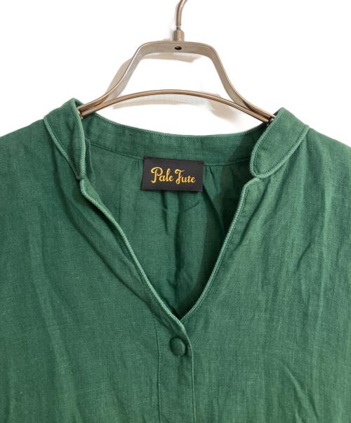 Pale Jute（ペールジュート）PALE JUTE (ペールジュート) color linen one-piece グリーン サイズ:FREEの古着・服飾アイテム