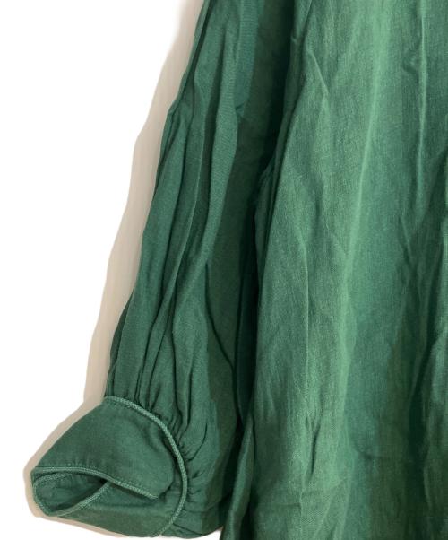 Pale Jute（ペールジュート）PALE JUTE (ペールジュート) color linen one-piece グリーン サイズ:FREEの古着・服飾アイテム
