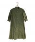 BALLSEY（ボールジィ）の古着「スパンブロード バックプリーツシャツワンピース」｜グリーン