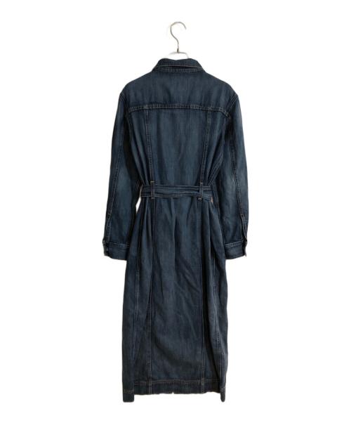RALPH LAUREN（ラルフローレン）RALPH LAUREN (ラルフローレン) ベルテッドデニムロングワンピース インディゴ サイズ:Sの古着・服飾アイテム