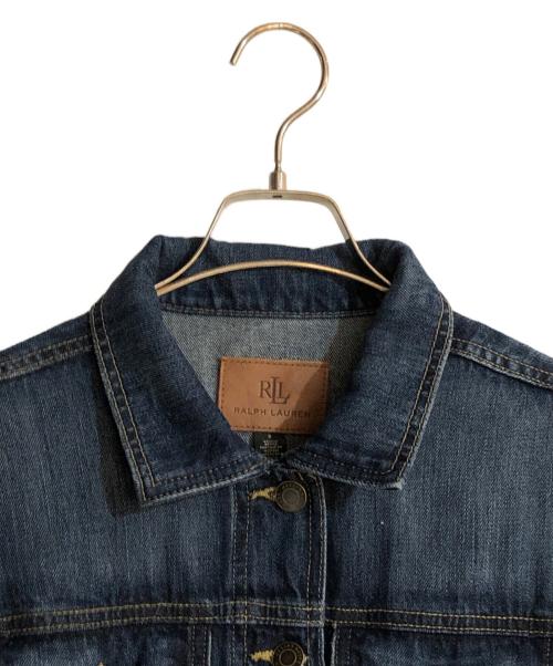 RALPH LAUREN（ラルフローレン）RALPH LAUREN (ラルフローレン) ベルテッドデニムロングワンピース インディゴ サイズ:Sの古着・服飾アイテム