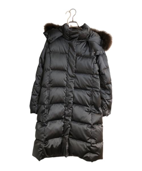 MACKINTOSH LONDON（マッキントッシュ ロンドン）MACKINTOSH LONDON (マッキントッシュ ロンドン) フォックスファーダウンコート ブラック サイズ:40の古着・服飾アイテム